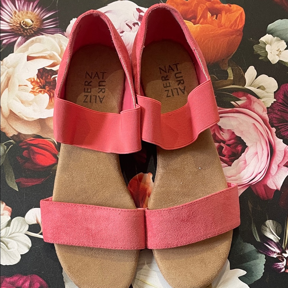 3/$25Naturalizer Coral Elastic-Strap Suede Sandals
